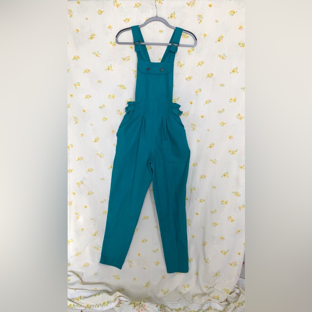 Vintage Gitano Teal Overalls